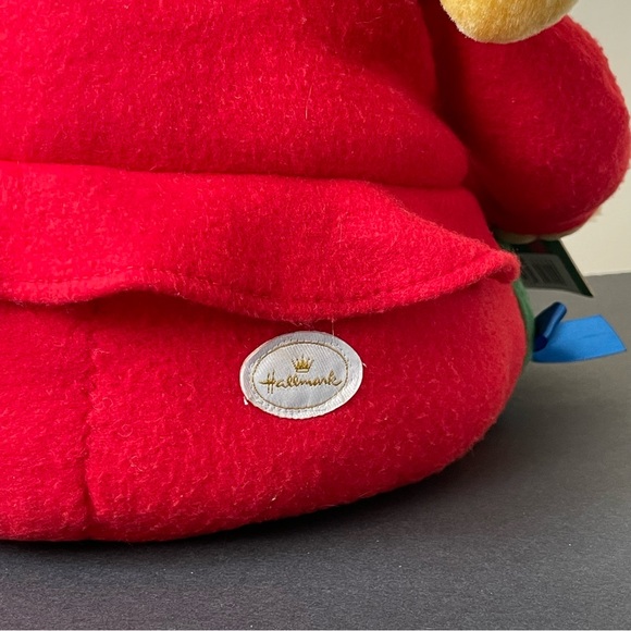 VINTAGE Hallmark Christmas CHRIS THE ELF TEDDY BEAR 12" Plush Stuffed Animal - Picture 5 of 16